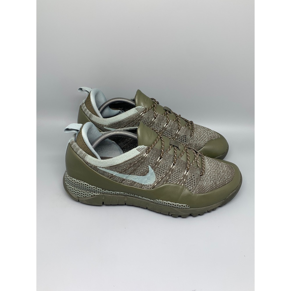 Nike Lupinek Flyknit Low Green Training Shoes 882685-300 Men's Sz 10.5